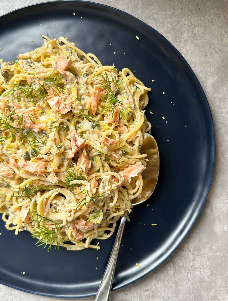 Salmon and Dill Cream Pasta