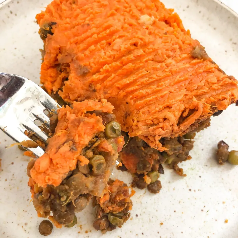 Vegetarian Lentil and Sweet Potato Pie
