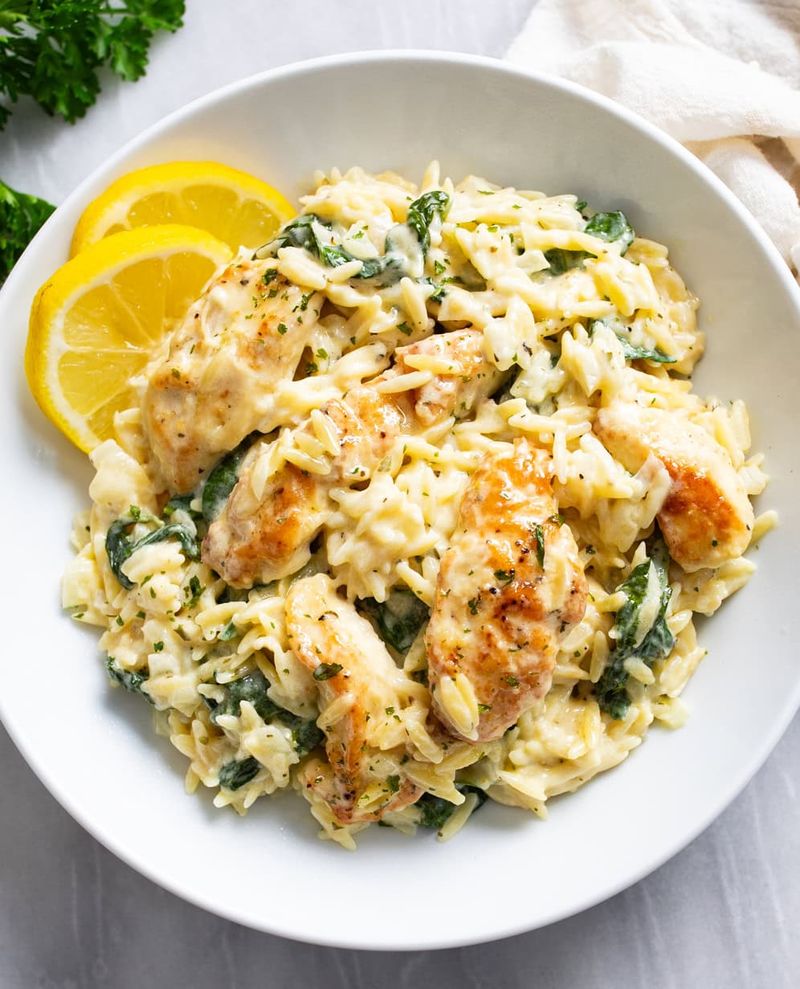 Creamy Lemon Chicken Orzo