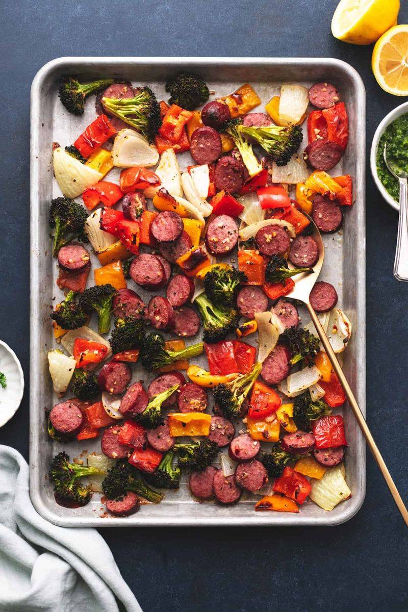 Sheet Pan Sausage and Veggies