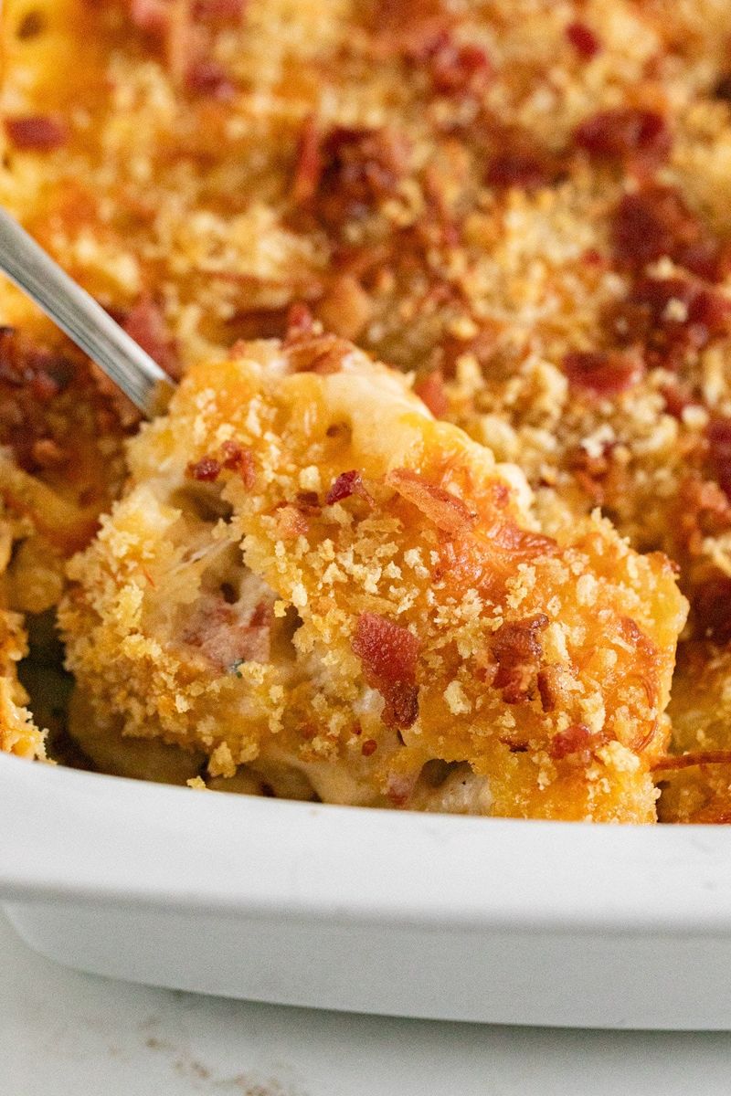 Baked Mac and Cheese with Bacon
