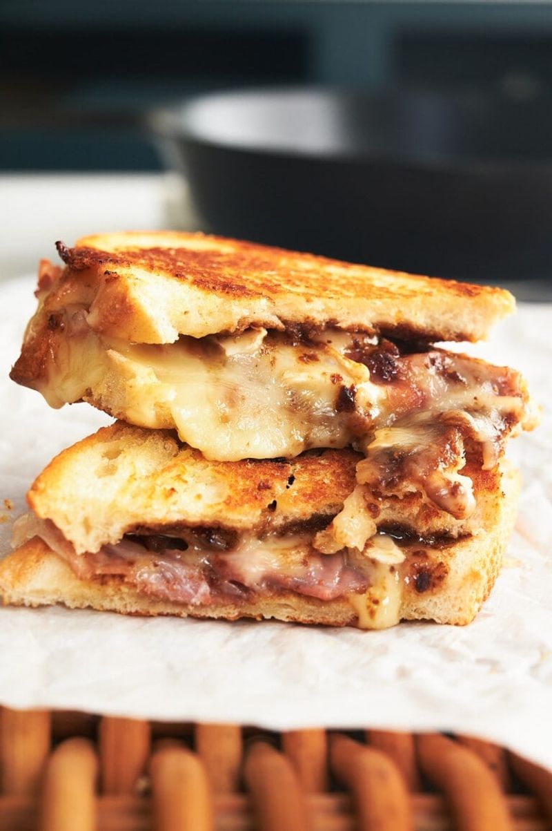 Toasted Walnut and Brie Grilled Cheese