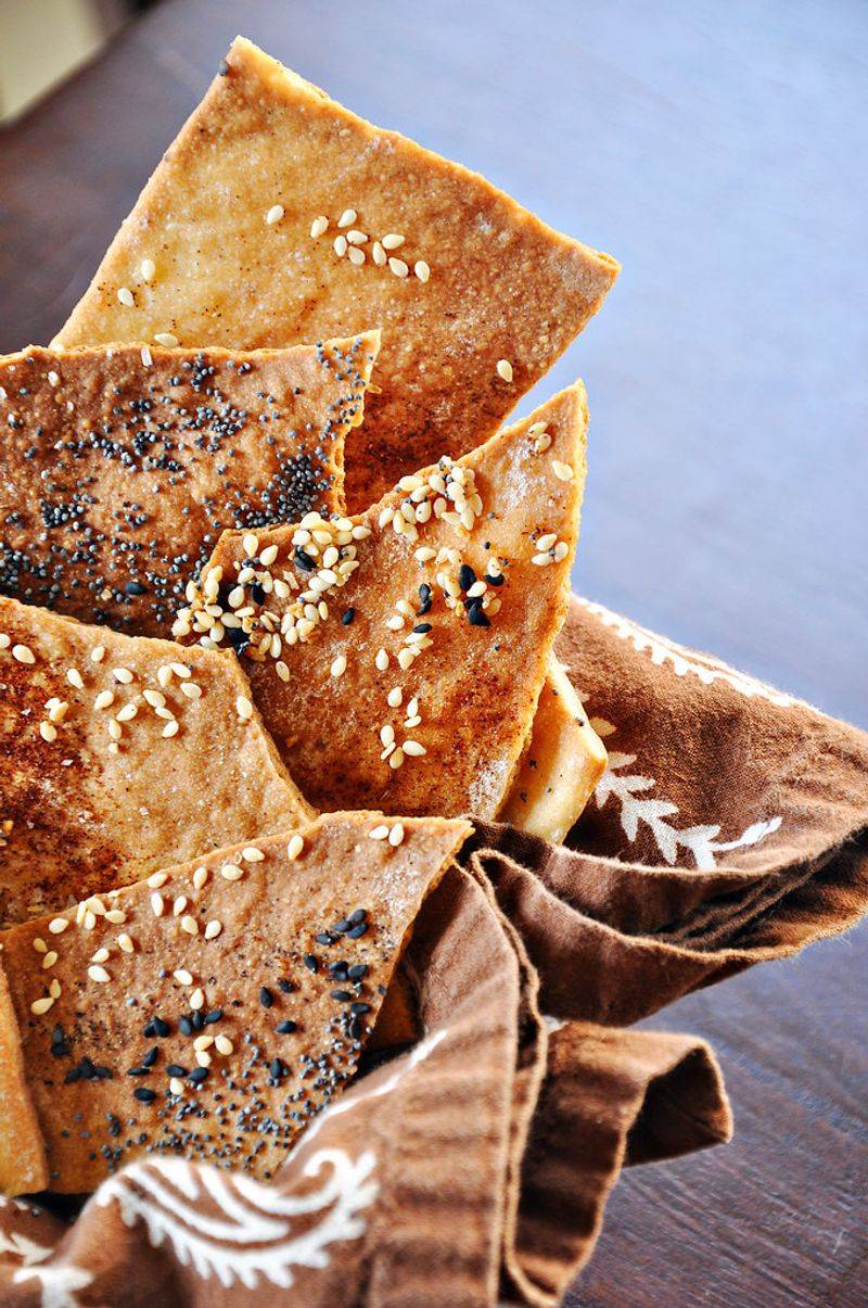 Sesame Lavash Crackers