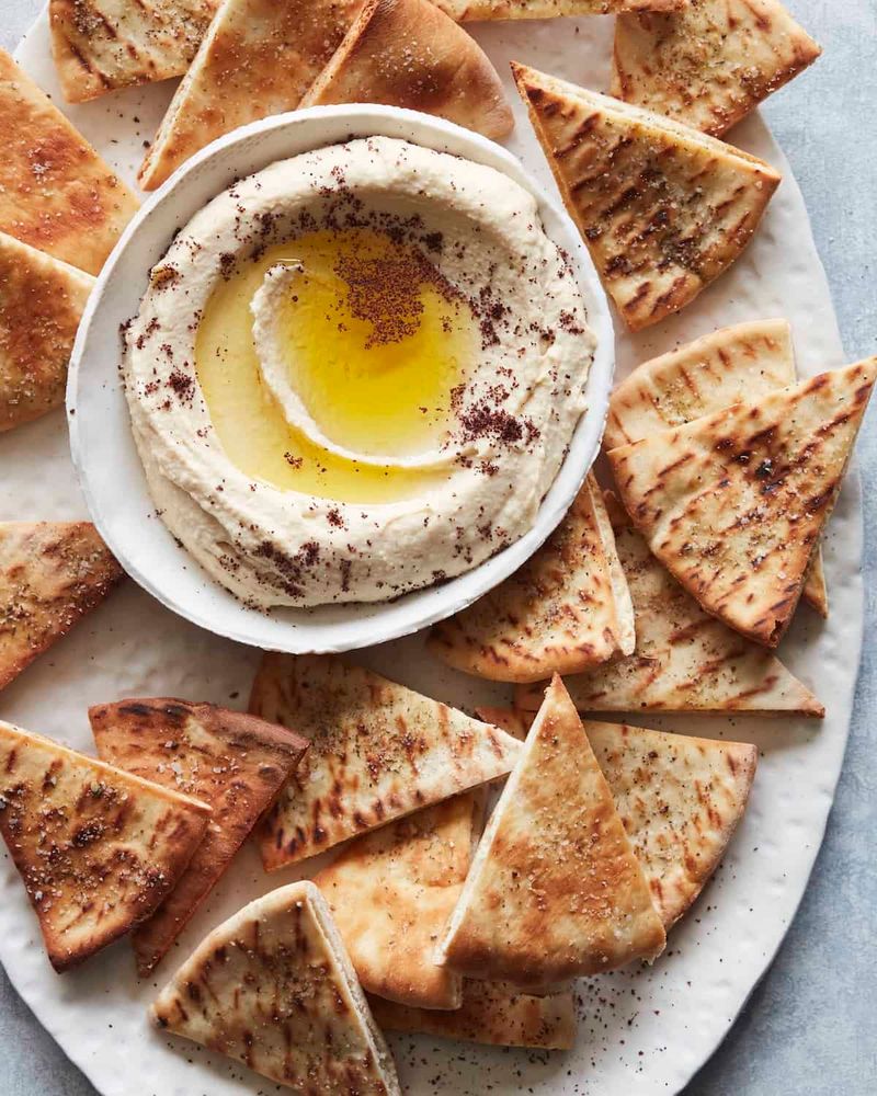 Crunchy Pita Chip and Dip Plate