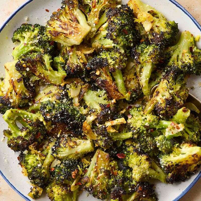 Spicy Roasted Broccoli with Chili Flakes and Lemon