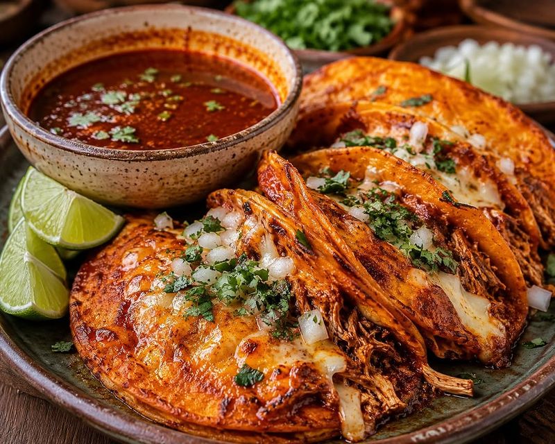 Birria Tacos with Consomme