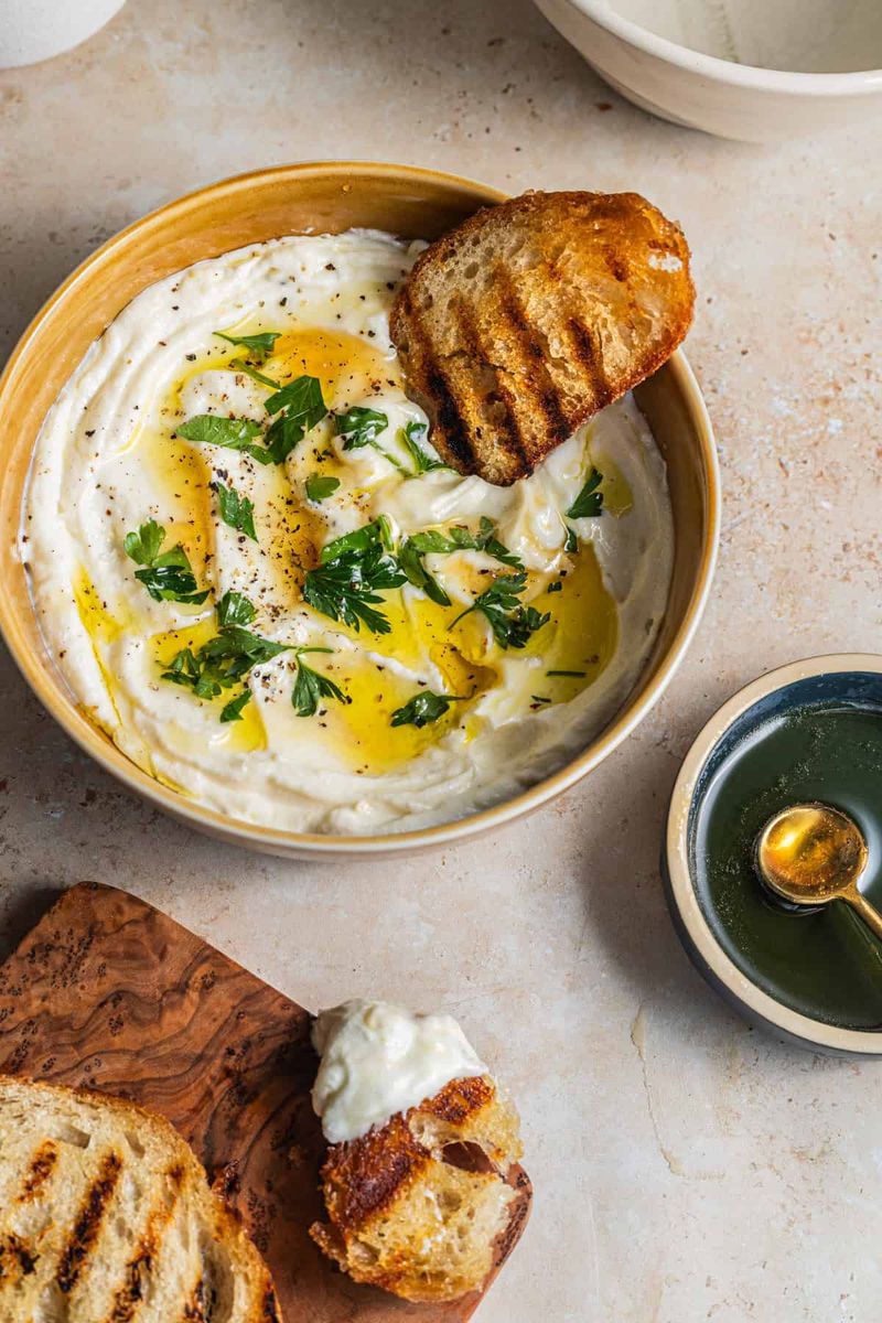 Nut and Seed Crackers with Whipped Ricotta