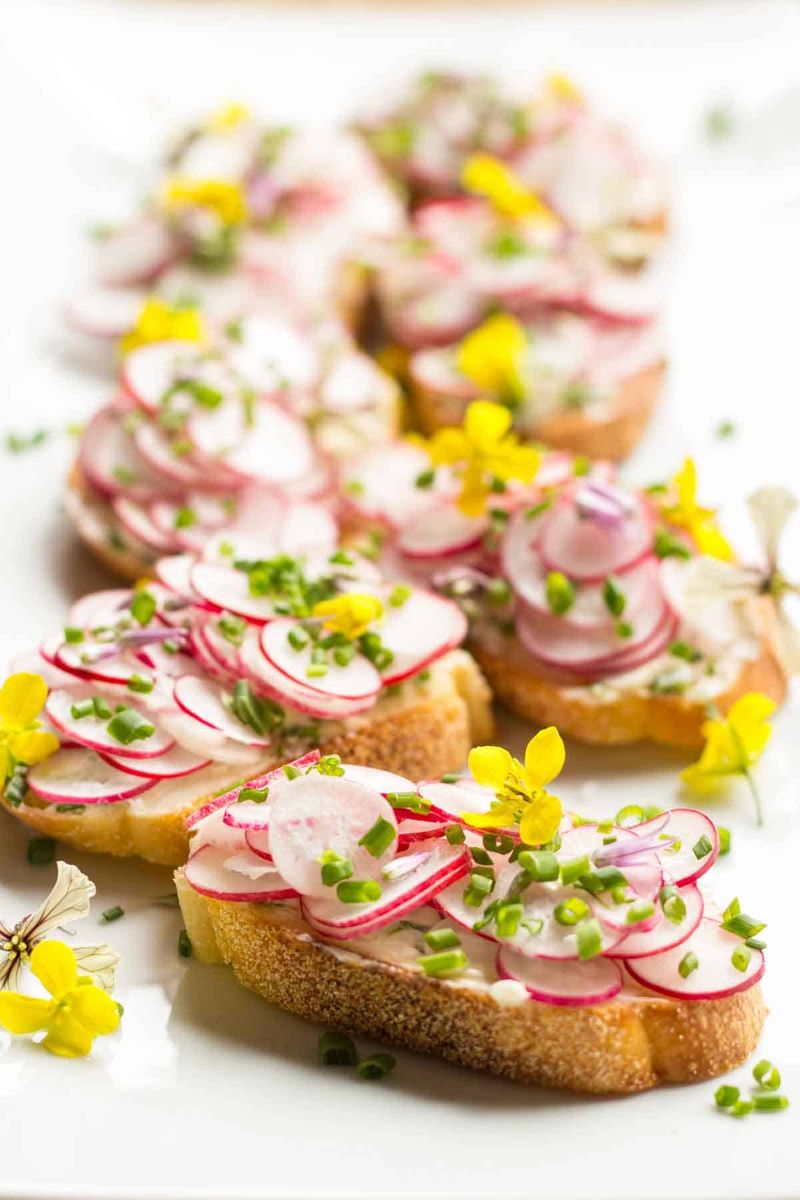Radish and Butter Baguette