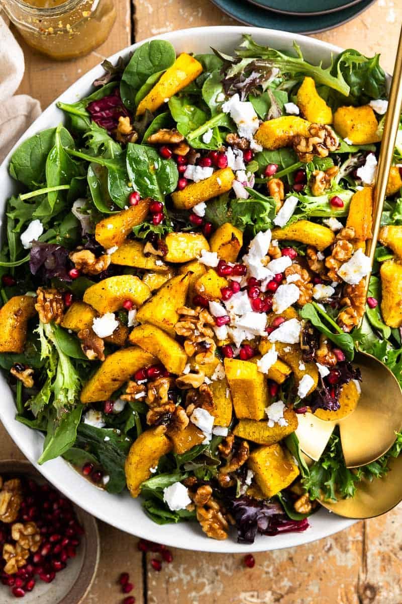 Harvest Salad with Candied Pumpkin Seeds
