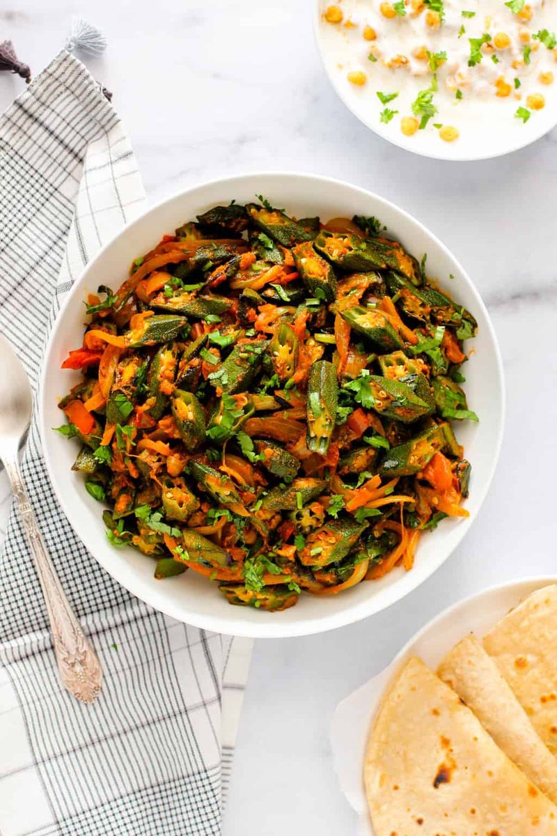 Bhindi Masala (Spiced Okra Stir-Fry)