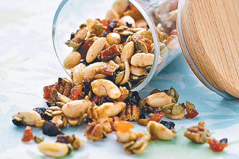 Trail Mix with Nuts and Dried Fruit
