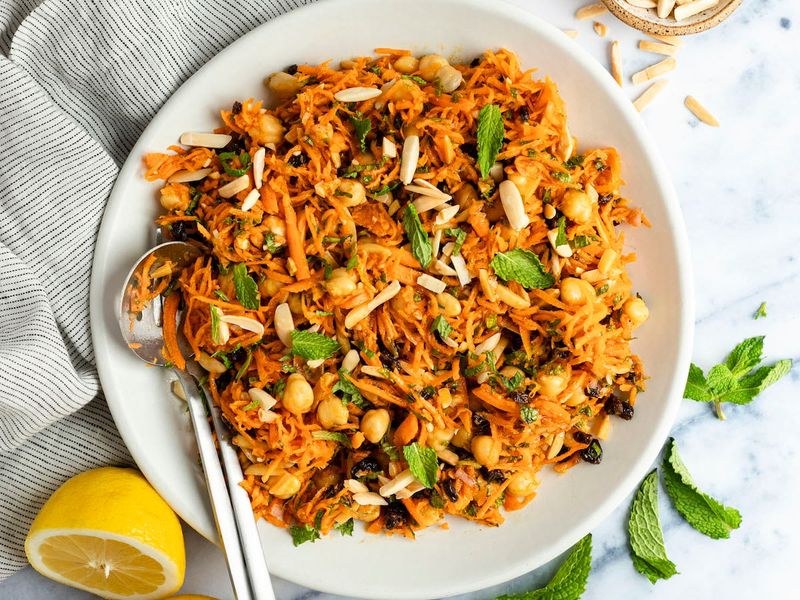 Moroccan Carrot and Chickpea Salad