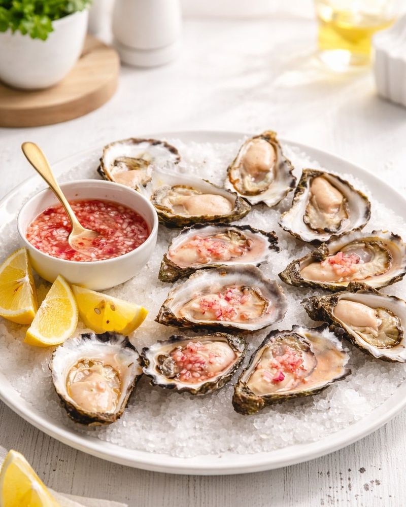 Oysters with Mignonette