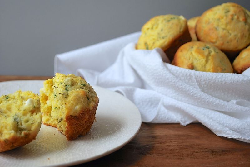 Cheesy Corn Muffins