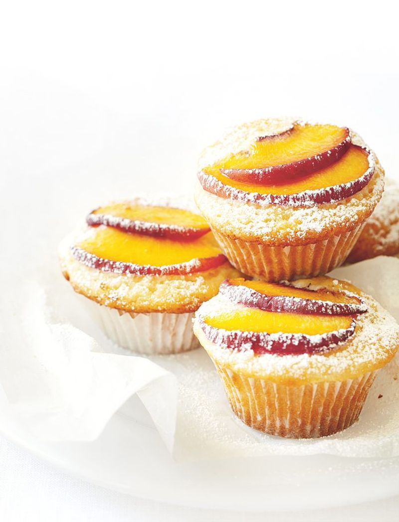 Bake Peach and Almond Muffins