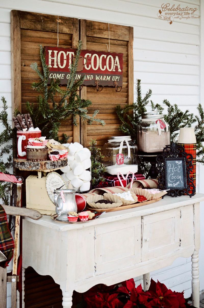 Hot Chocolate With Toppings Bar