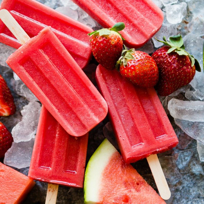 Freeze Hydrating Snacks Like Fruit Popsicles