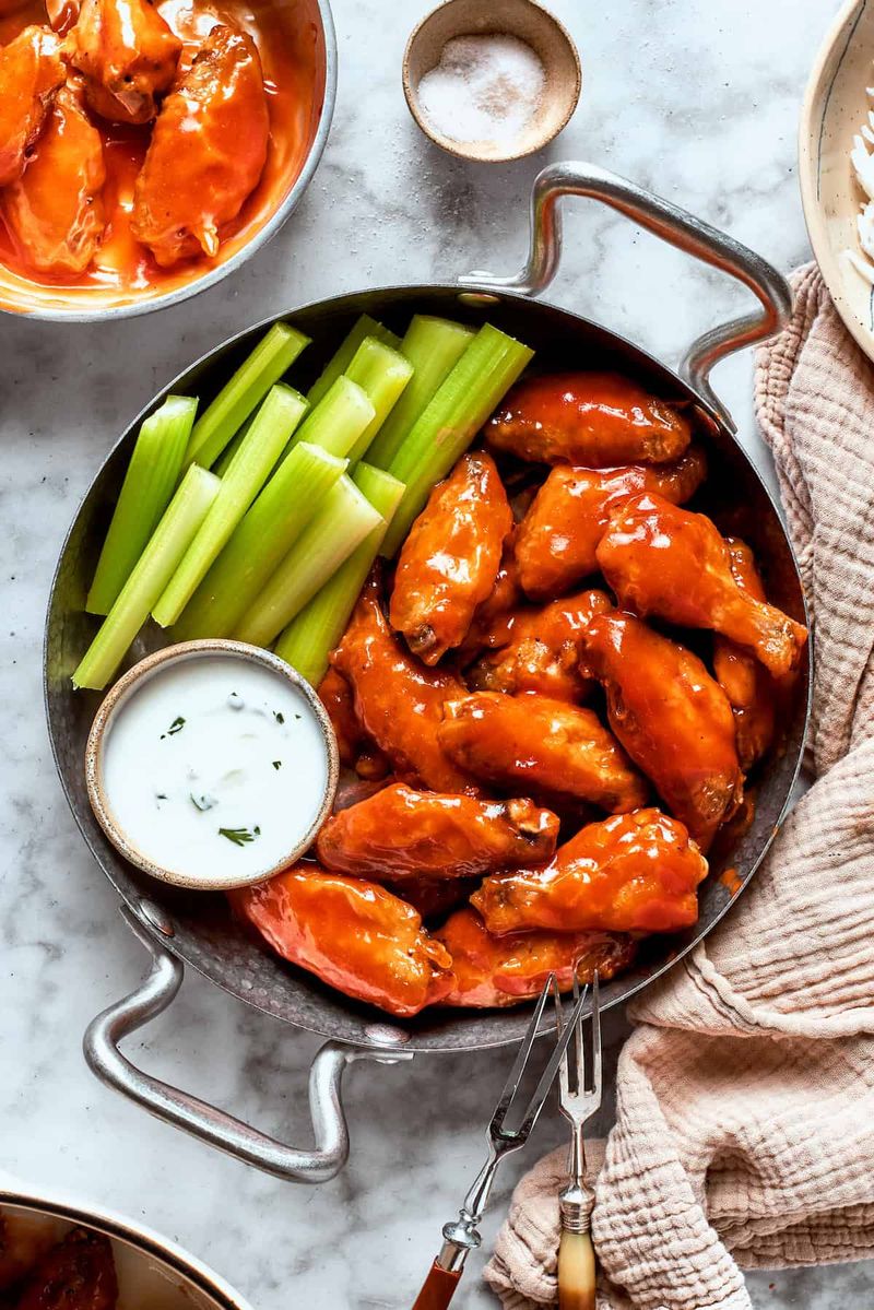 Butter and Hot Sauce Wings