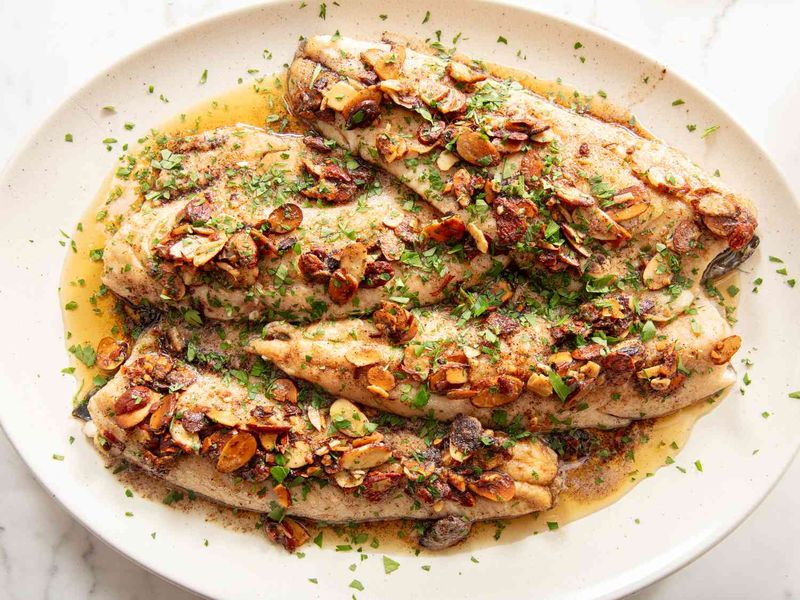 Pan-Seared Trout with Almonds