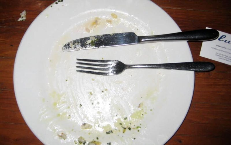 Not Finishing Everything on Your Plate