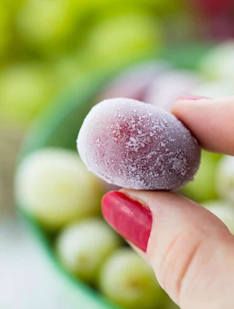 Frozen Grapes as a Cool Afternoon Snack