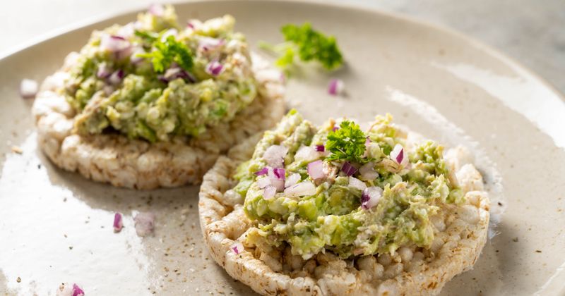 Avocado on Rice Cakes