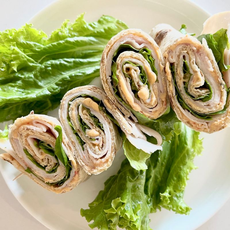 Turkey and Hummus Wrap