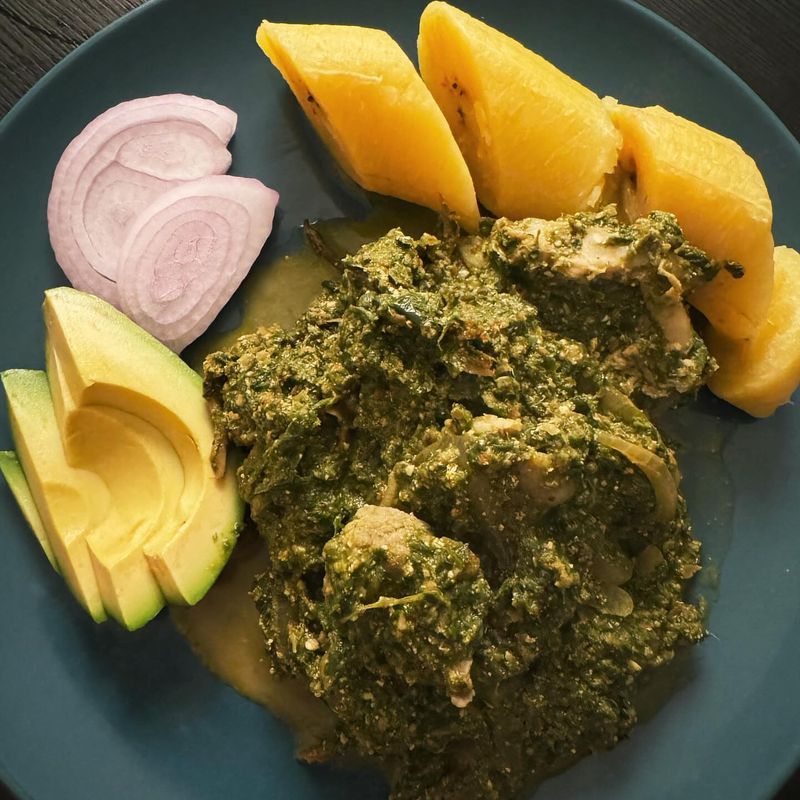 Kontomire Stew (Ghanaian Cocoyam Leaf Stew)