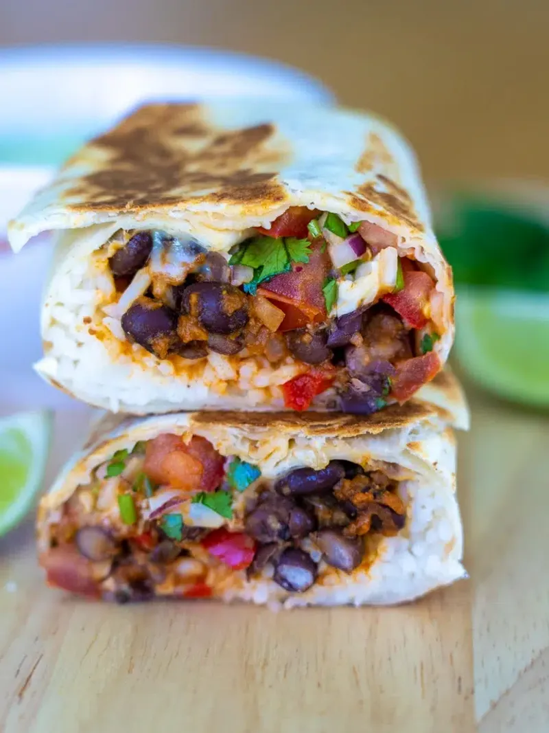 Homemade Bean Burritos
