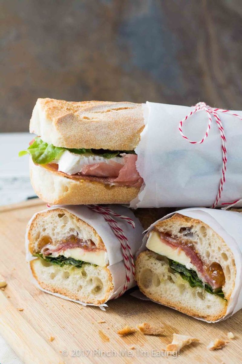 Prosciutto and Fig Jam Sandwich