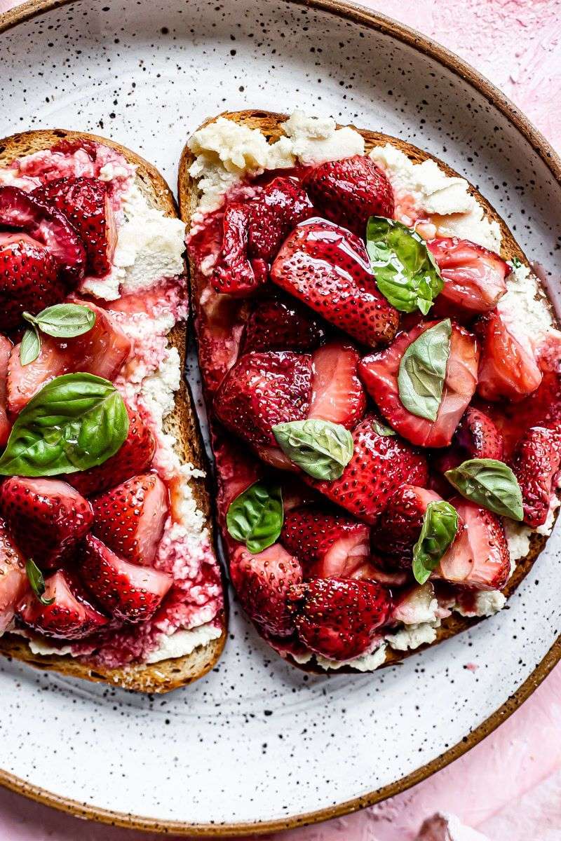 Ricotta Toast with Strawberries