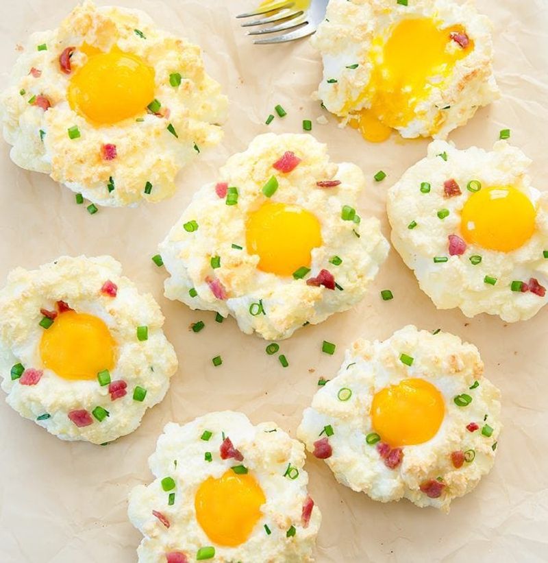Cloud Eggs (Whipped Meringue Eggs)