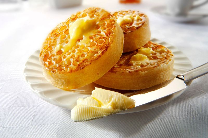 Crumpets with Butter