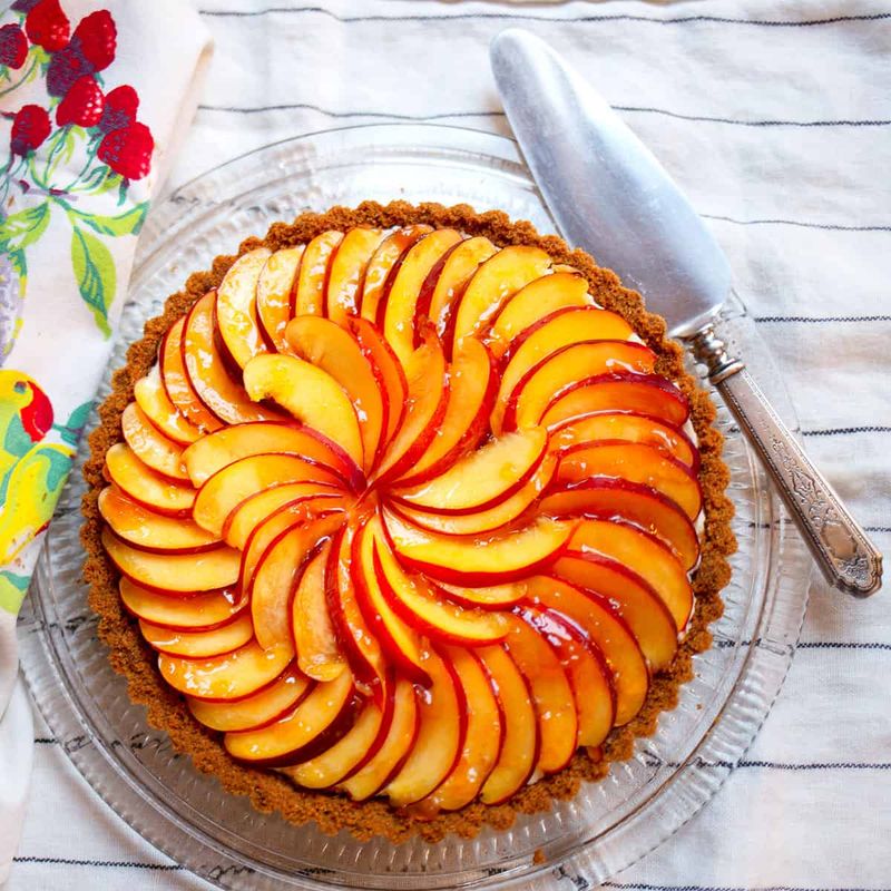 Nectarine and Cream Cheese Tart