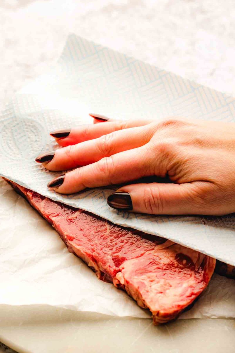 Pat Proteins Dry Before Cooking