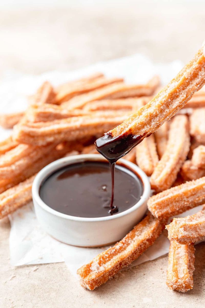 Churros with Chocolate Sauce