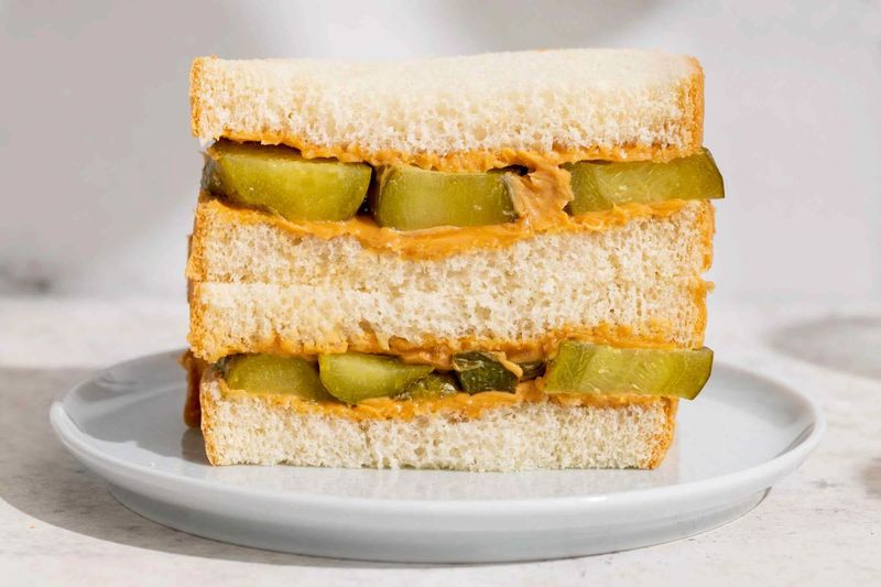 Eating Peanut Butter with Dill Pickles