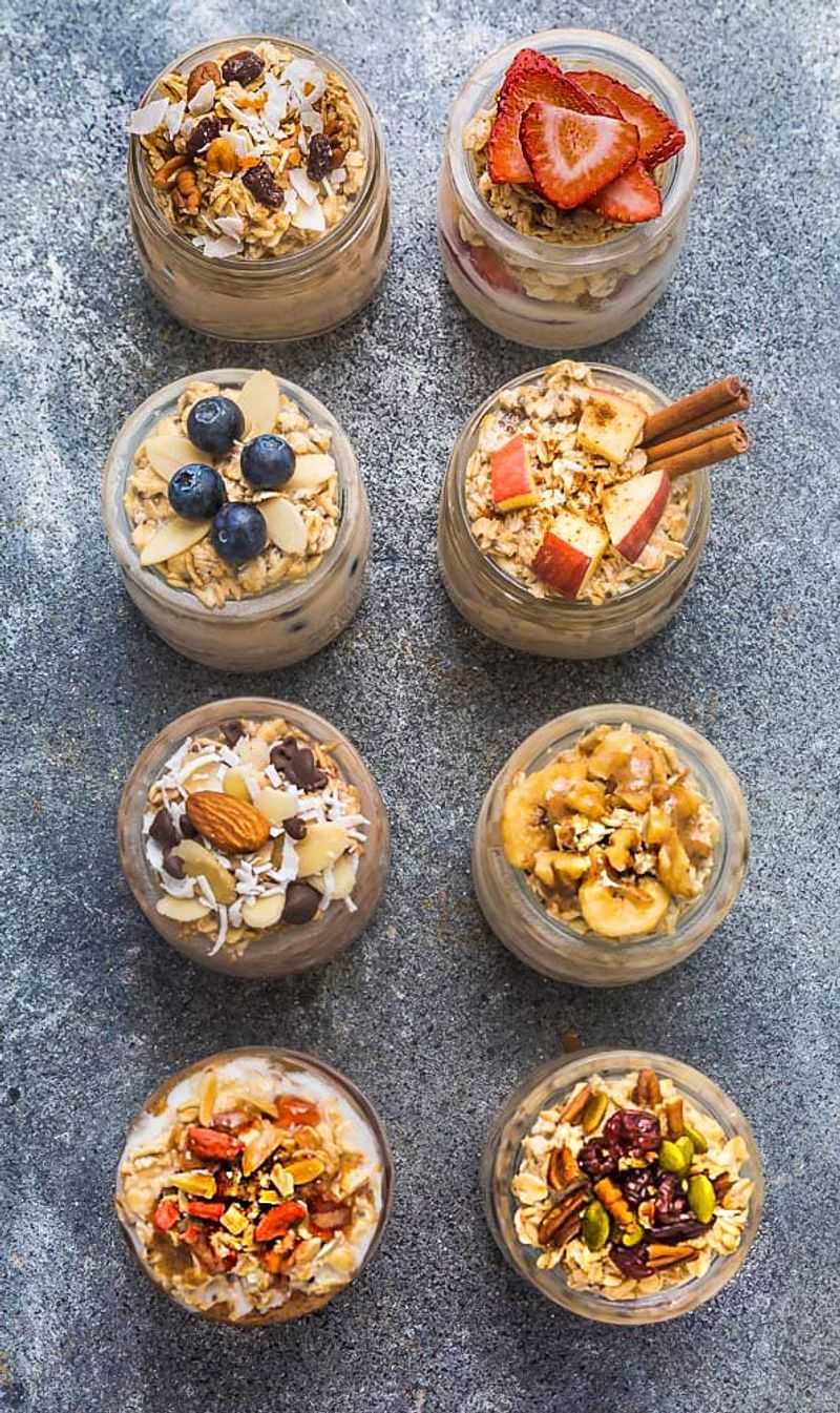 Overnight Oats with Toppings Bar