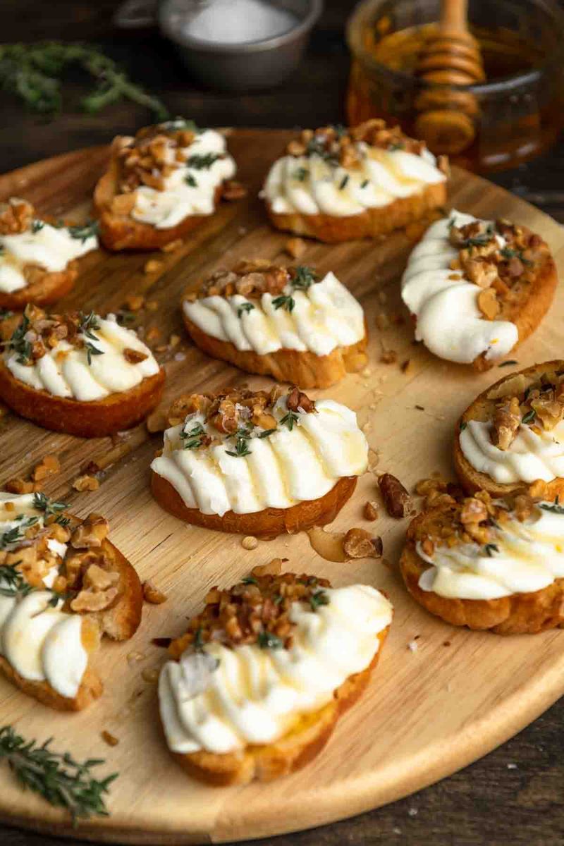 Whipped Ricotta Crostini