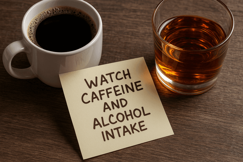 Avoid Alcohol and Caffeine During Peak Heat Hours