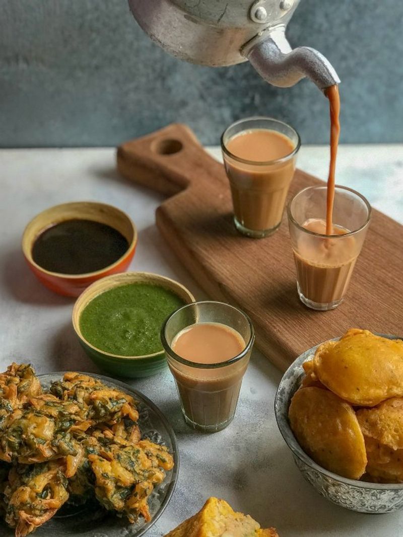 Indian Chai and Pakoras