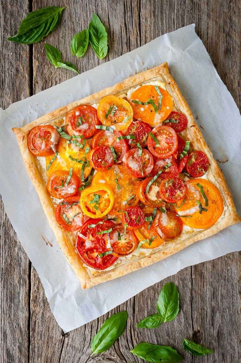 Tomato Tart With Goat Cheese