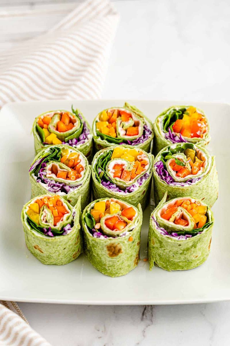 Turkey and Veggie Pinwheels