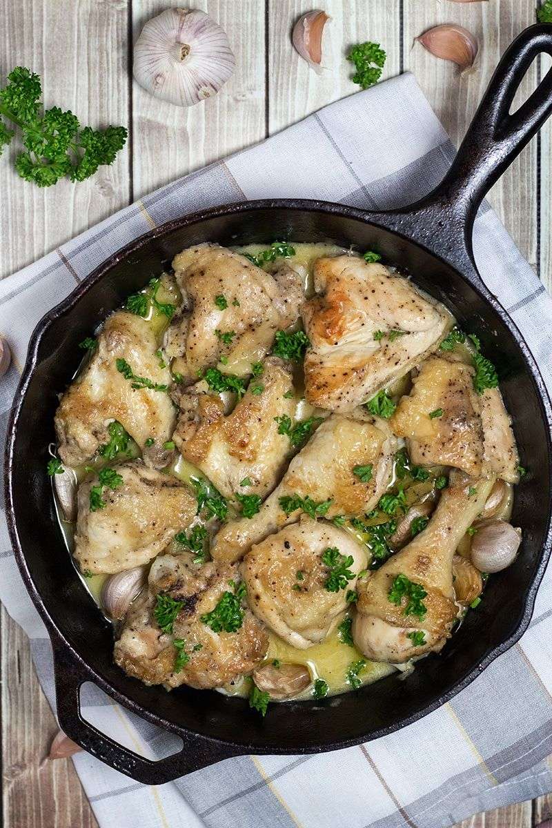 Pollo al Ajillo (Spanish Garlic Chicken)