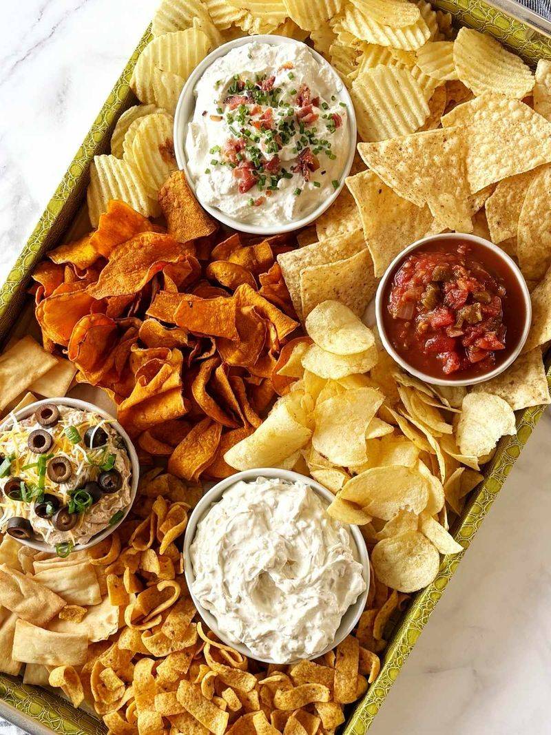 Doritos with Salsa and Sour Cream