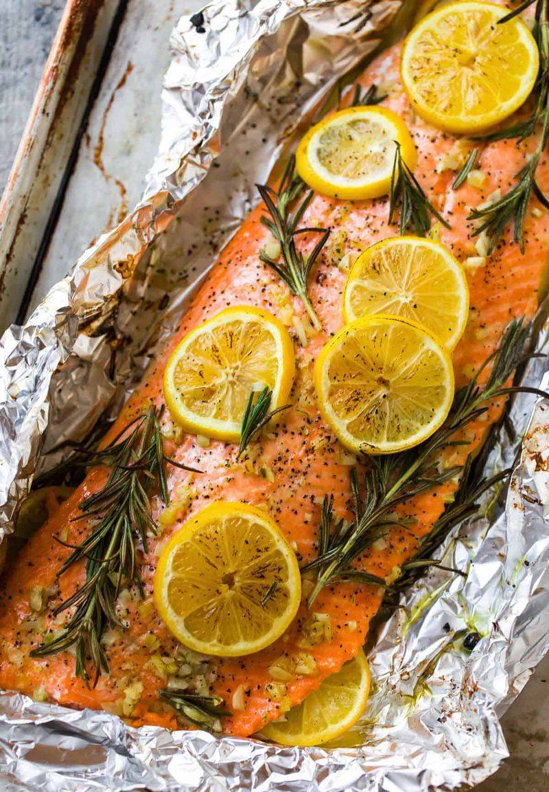 Lemon Herb Baked Salmon