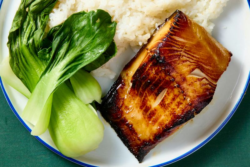 Miso-Glazed Black Cod with Bok Choy