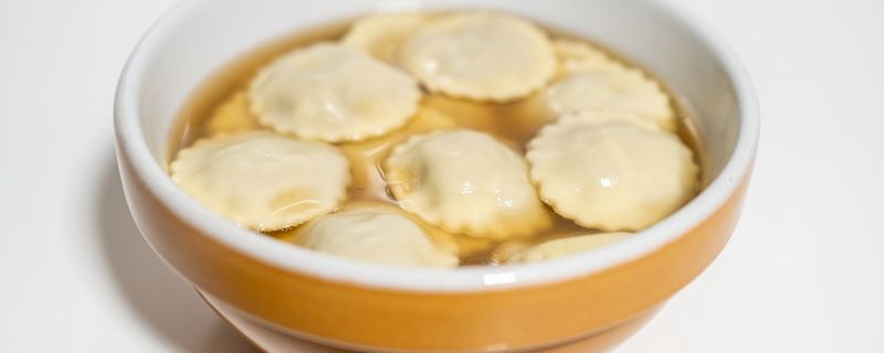 Italian Ravioli in Brodo