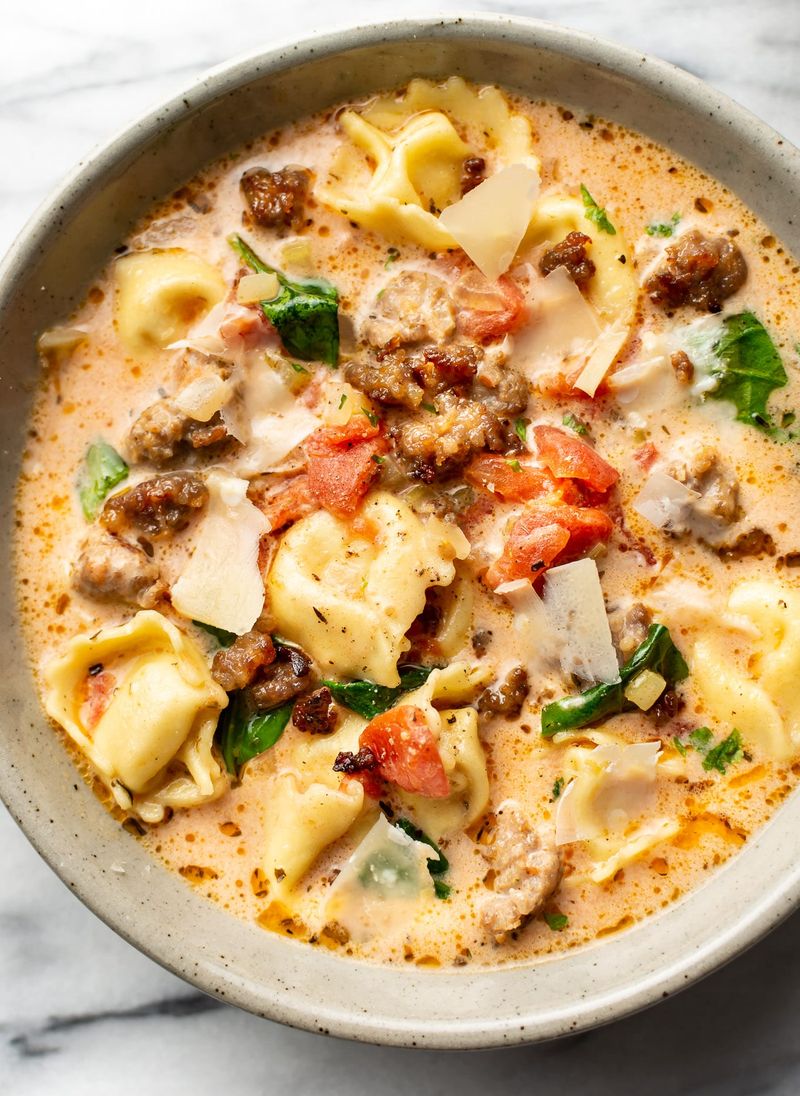 Sausage and Tortellini Soup