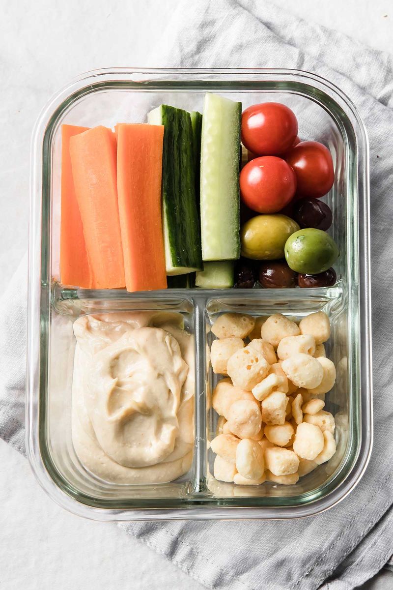 Hummus and Veggie Snack Box